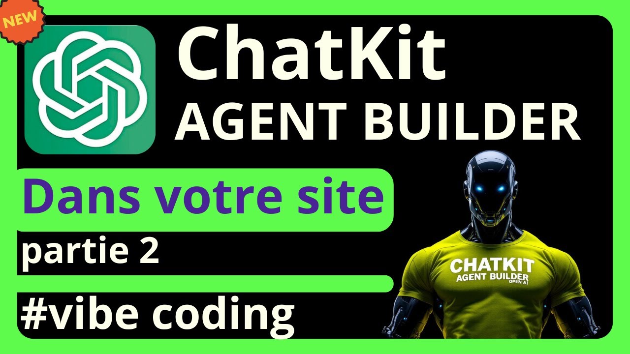 Comment intégrer chatKit Agent Builder de OpenAI dans une application Web , , les deux méthodes 😁​