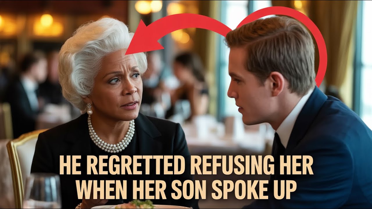 Waiter Refused to Serve an Elderly Black Woman — He Froze When Her Son Spoke