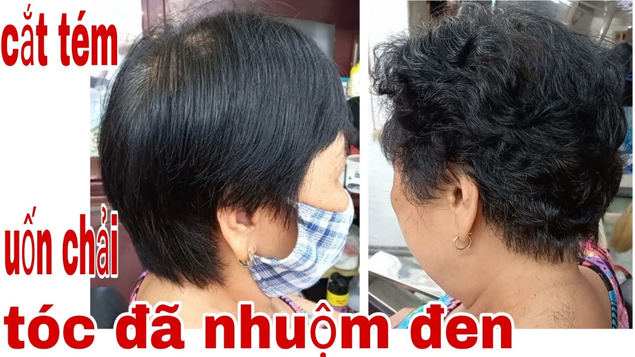 Hướng dẫn cắt tóc tém và uốn tóc tém cho người lớn tuổi