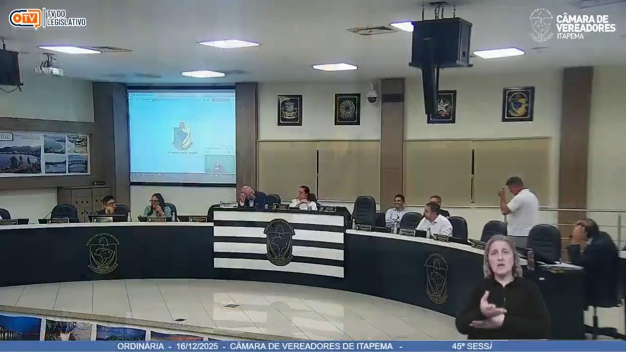 45&ordf; SESS&Atilde;O ORDIN&Aacute;RIA  -  16/12/2025  -  CC&Acirc;MARA DE VEREADORES DE ITAPEMA   -