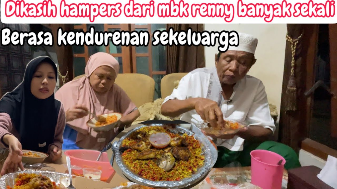 DIKASIH HAMPERS DARI MBK RENNY GK NYANGKA BANYAK BGT || KENDURENAN BERSAMA AKUNG UTI