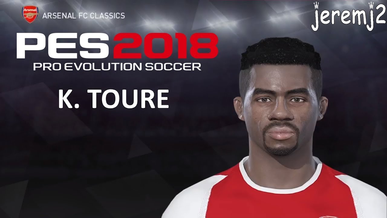 K. TOURÉ Face + stats edit PES (Arsenal classics)