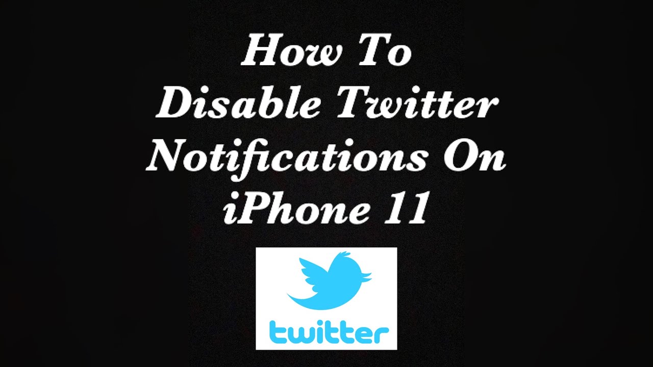 How To Turn Off Twitter Notifications iPhone 11