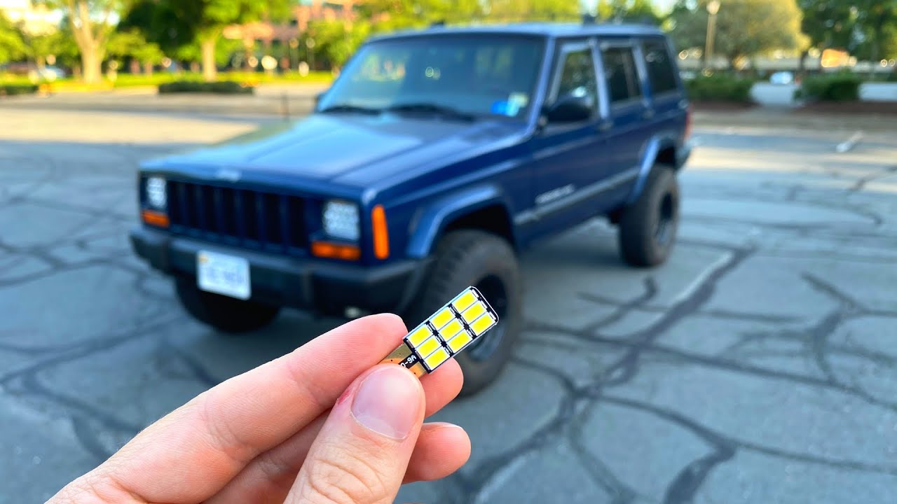 Jeep Cherokee XJ Interior LED Light Conversion