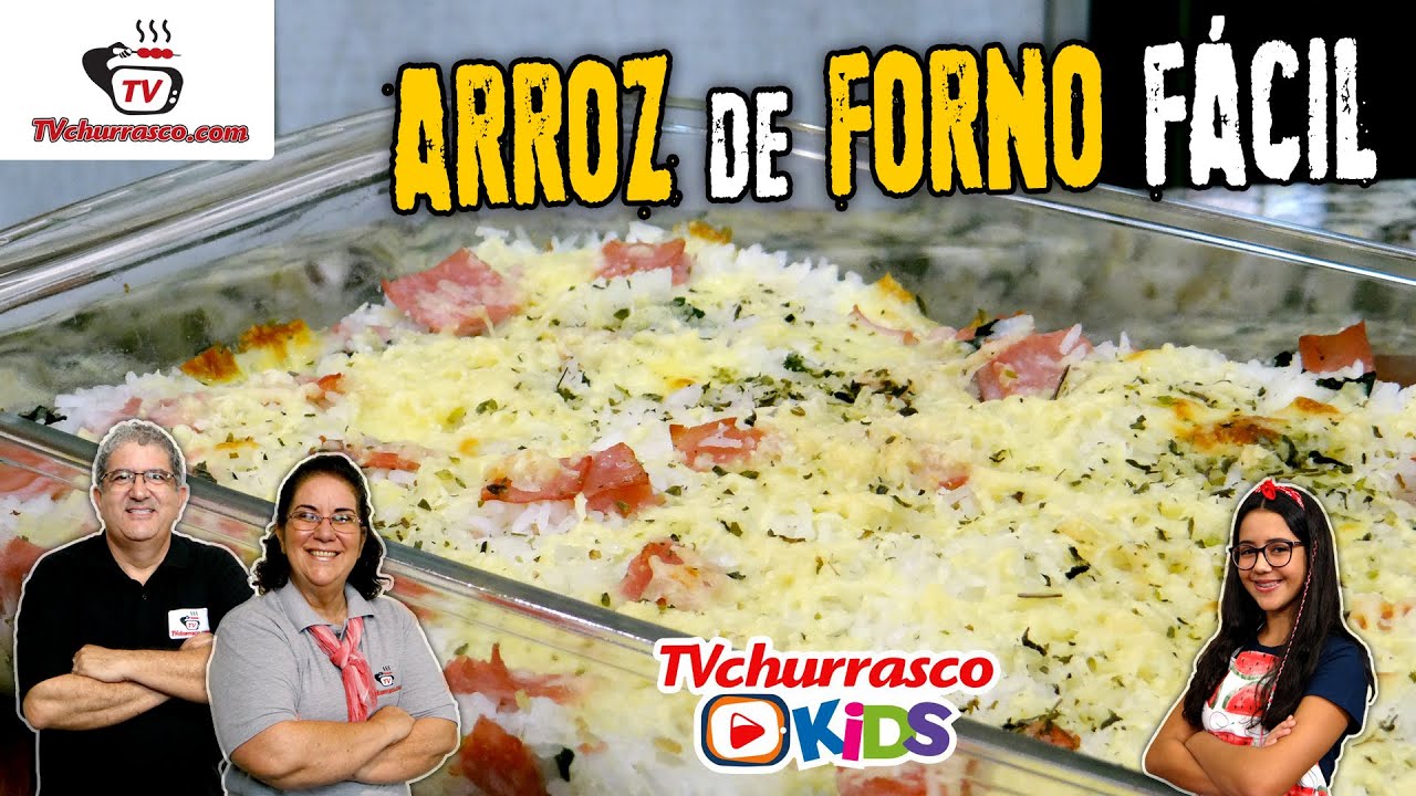 Como Fazer Arroz de Forno Fácil - Receita Fácil - Tv Churrasco