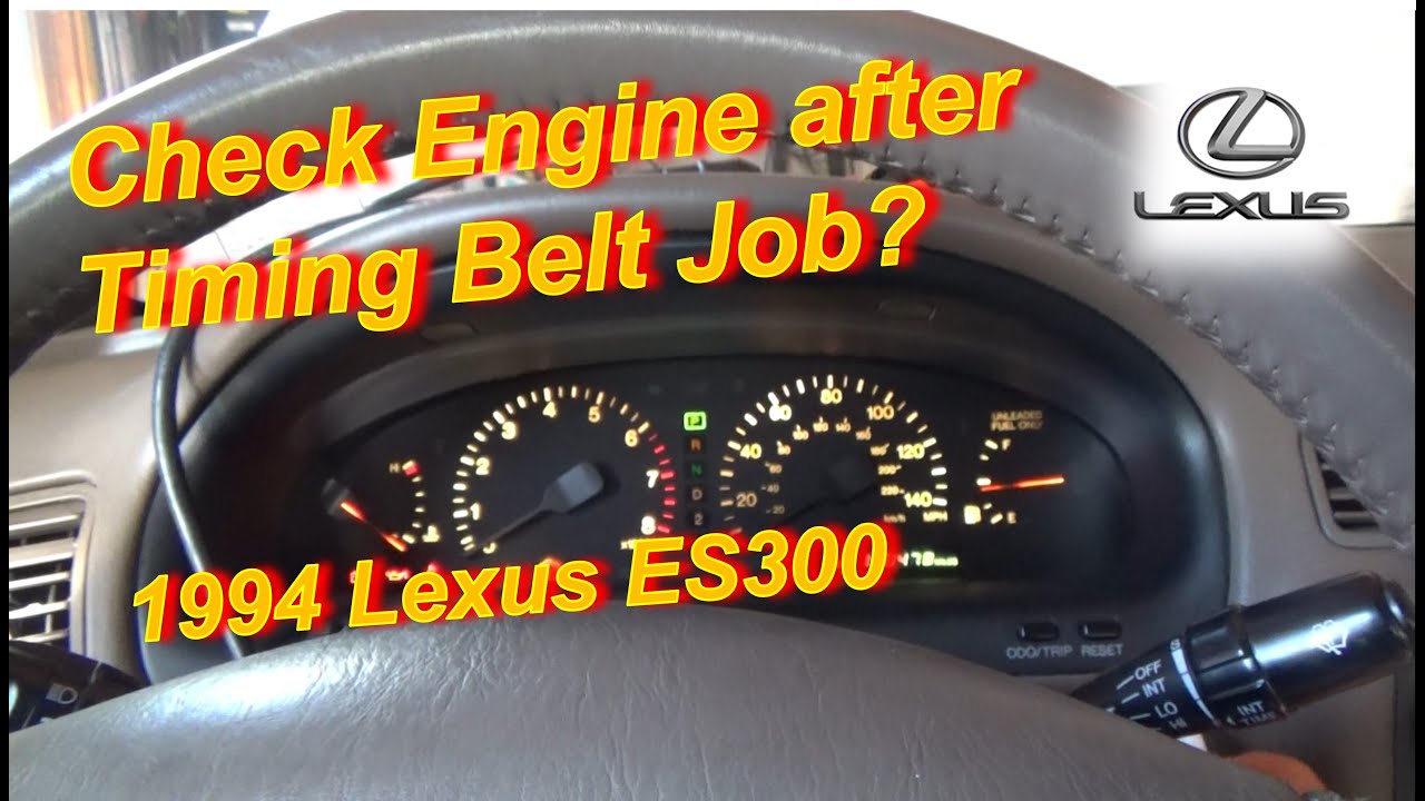 Classic Lexus CHECK ENGINE after T-Belt Job??