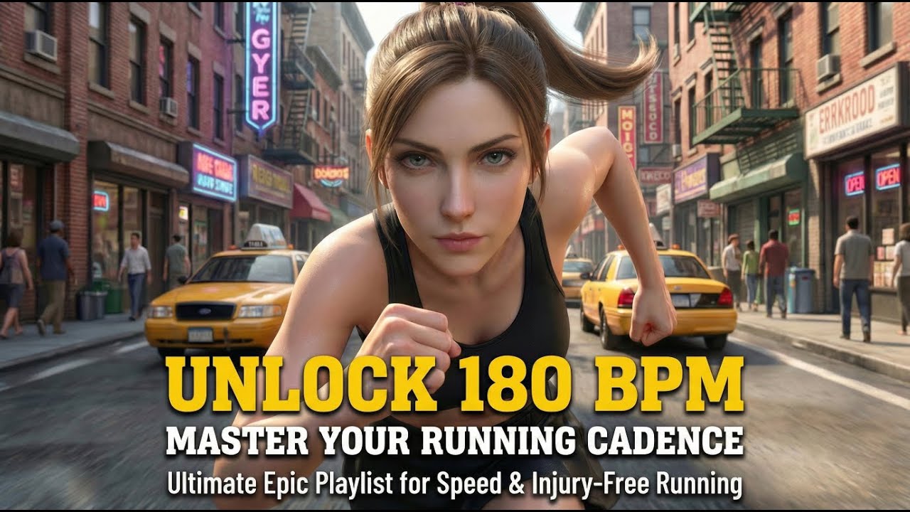 UNLOCK Your Fastest Run: 180 BPM Cadence Music Mix 🚀 (Run Injury-Free!) Running Music #23