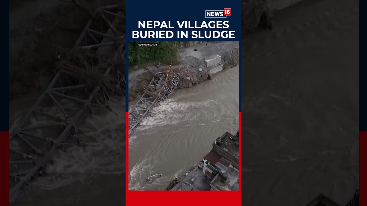 Nepal Flood Horror: Villages Buried In Sludge | #nepal #dronevideo | N18S