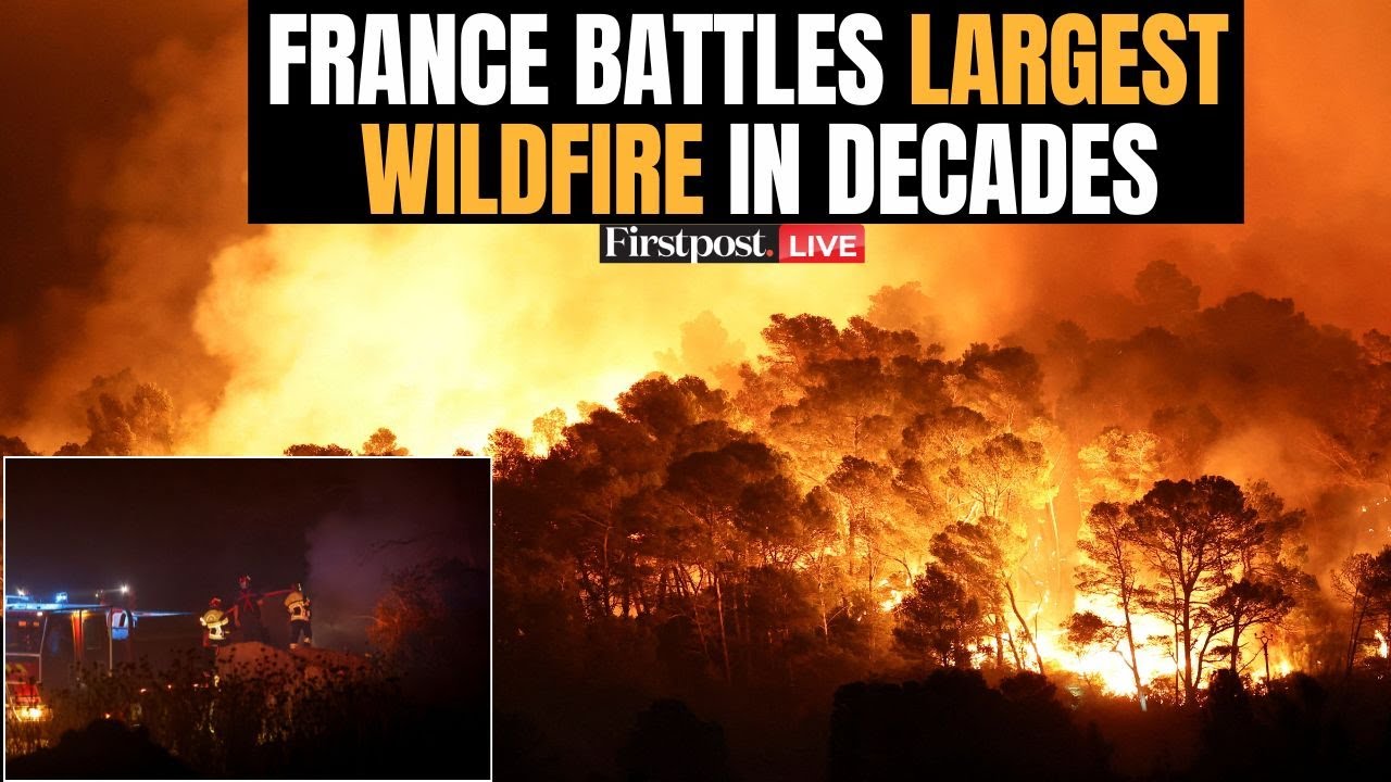 France Wildfires LIVE: Massive Wildfire Rages in Southern France, Firefighters Try to Douse Flames