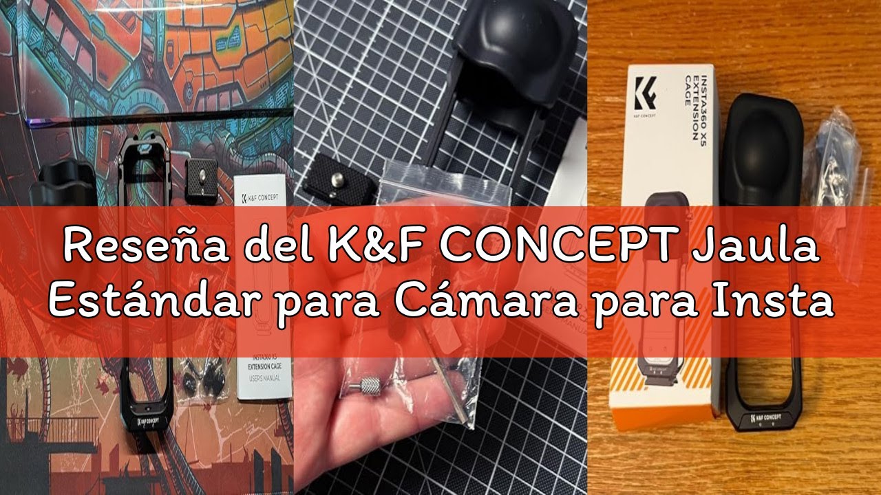 Reseña del K&F CONCEPT Jaula Estándar para Cámara para Insta360 X5, Estuche de Aluminio con Cubierta