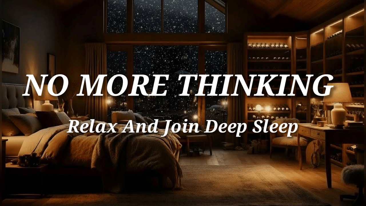 Deep Sleep Music in a Warm Winter Bedroom ❄️ Soft Piano & Ambient Night Sounds