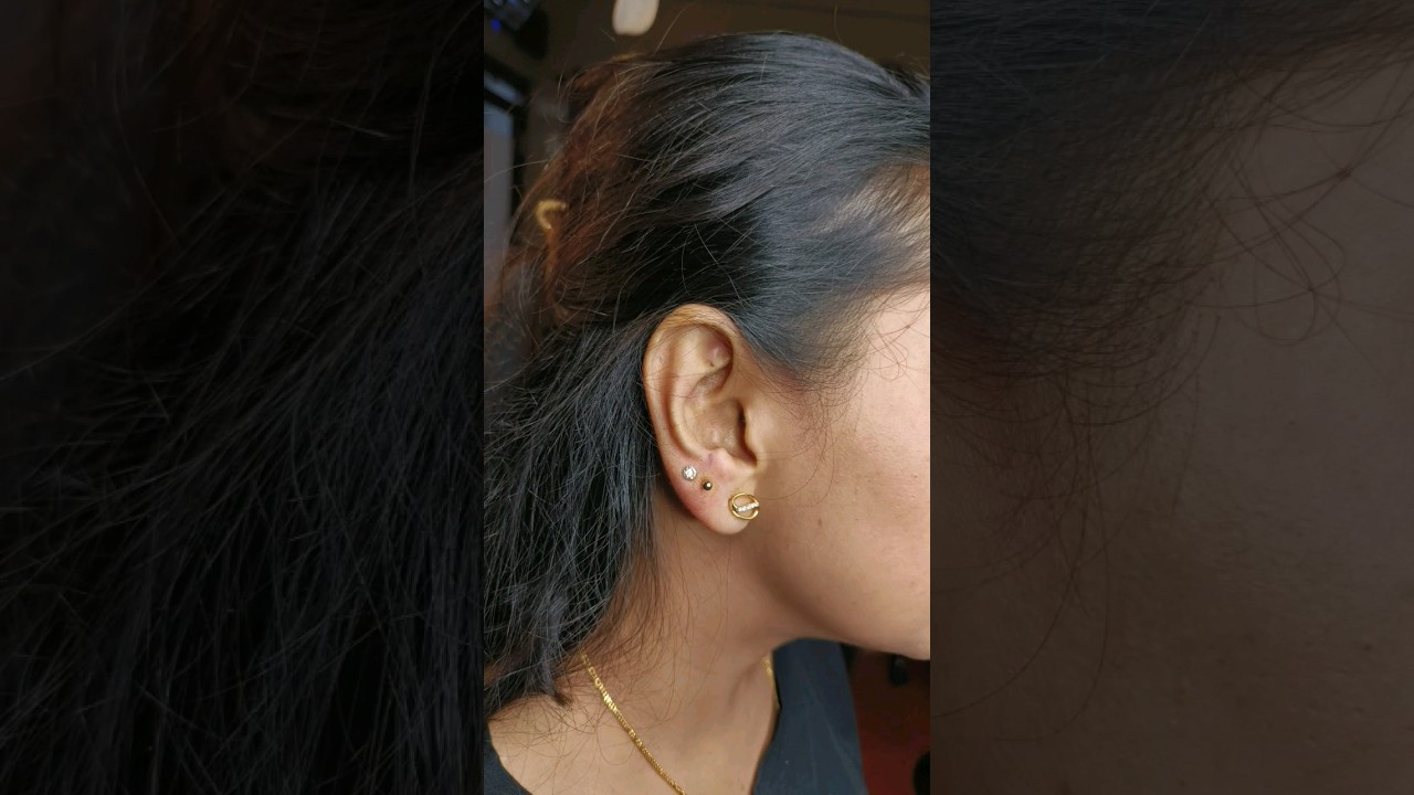 Upper Lobe Piercing 🔥| Happy Customer 🤭 |Creator's Tattoo Studio | 
