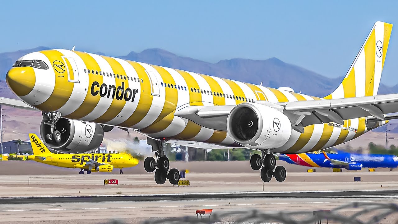 30 MINS of Plane Watching at Las Vegas Harry Reid Airport 🇺🇸