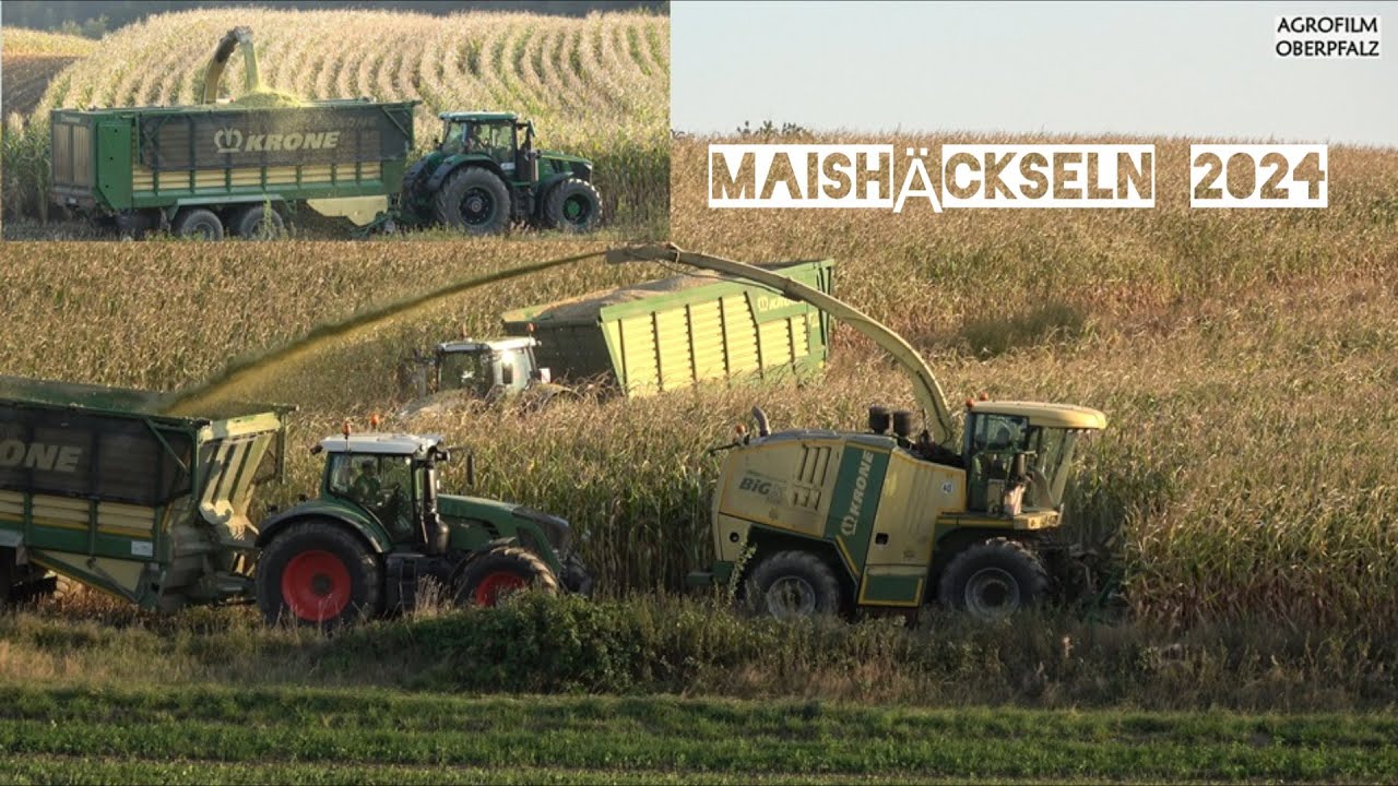 Krone BigX 1100 - Der Gerät frisst Mais - LU Ruhland - John Deere 7R 330 - Fendt Black Beauty 939
