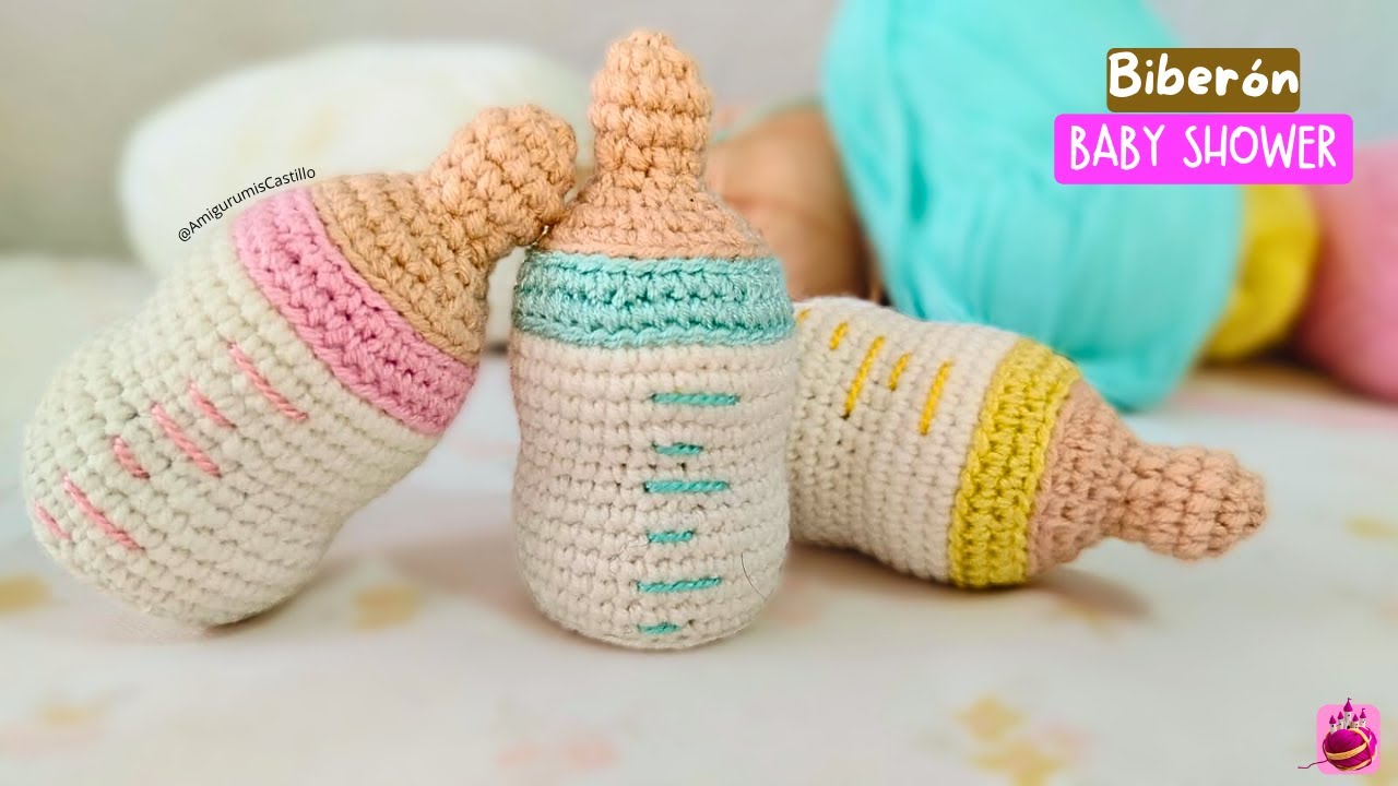 Biberón, souvenir para baby shower crochet🍼💖| Amigurumi Kwai  AC