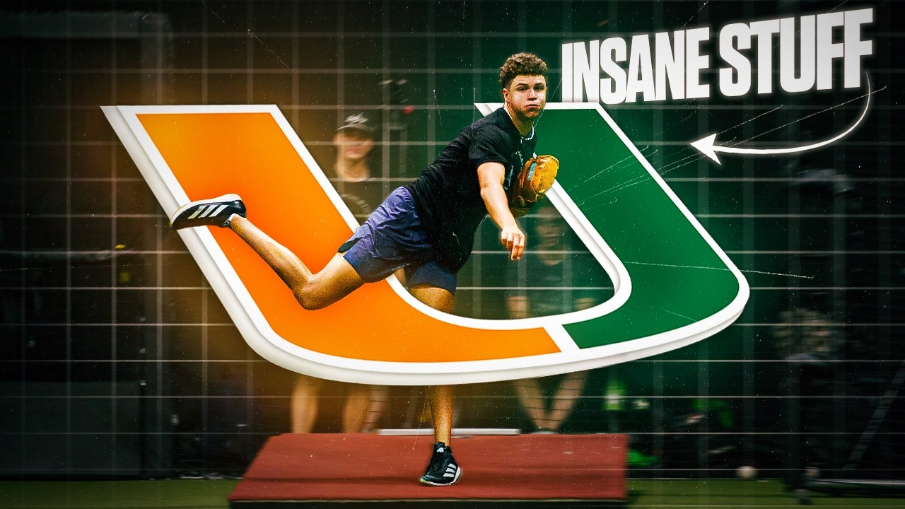 Mid 90's 19-Year-Old Throws Nasty Bullpen | Tate DeRias