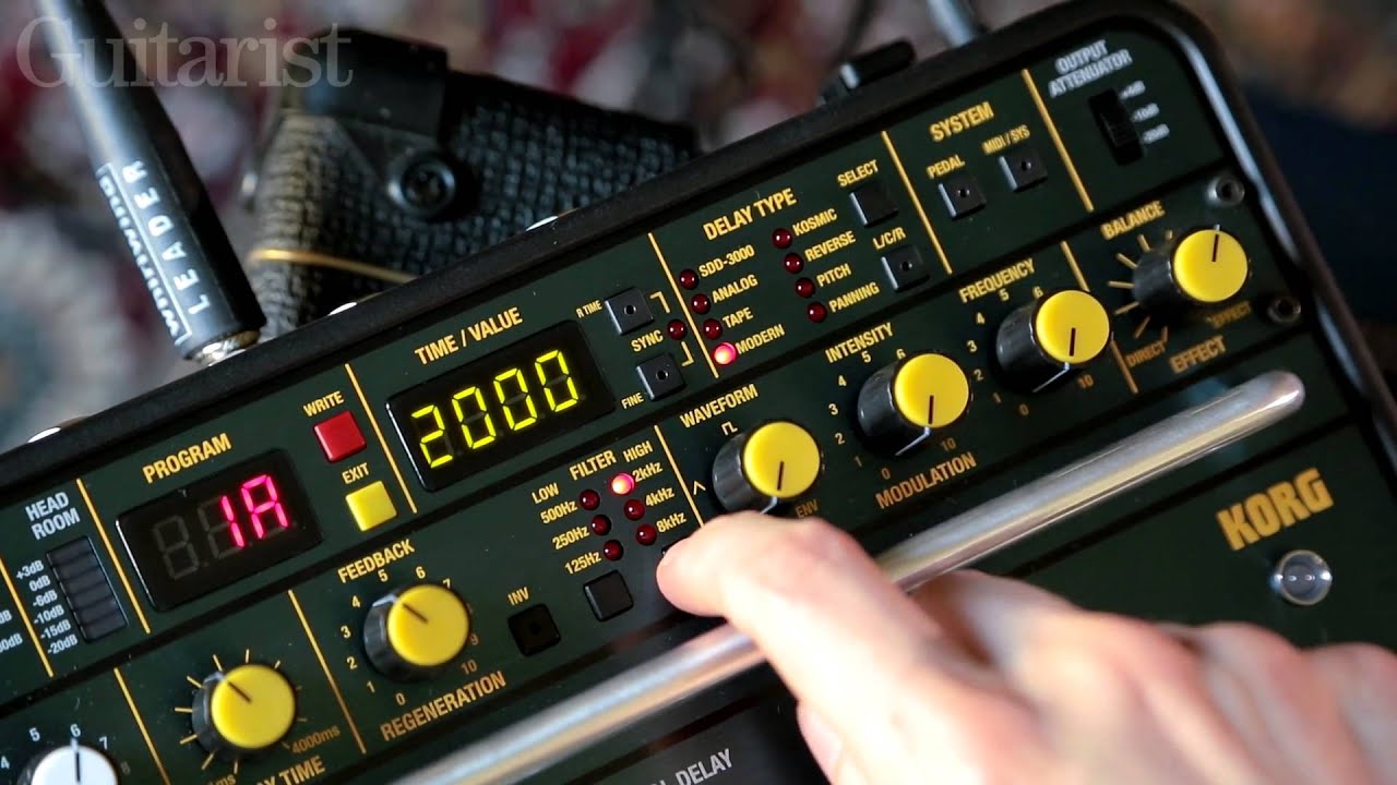 Korg SDD-3000 Pedal stompbox delay review demo