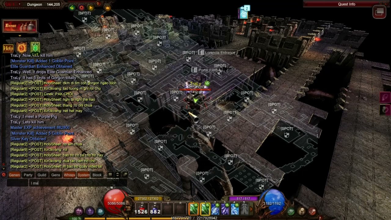 Hunting the mini-boss Gorgon - MetaMu - Mu Online