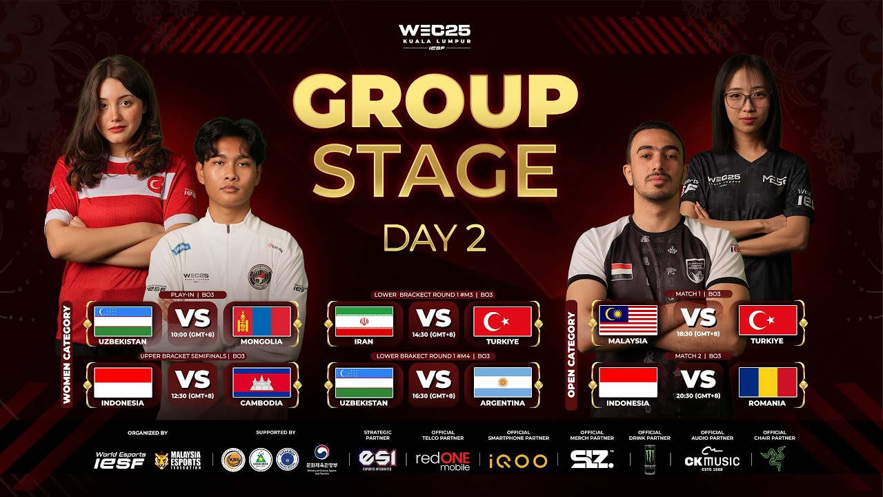 MLBB | INDONESIA vs ROMANIA - GROUP STAGE | IESF WEC25 | DAY 2