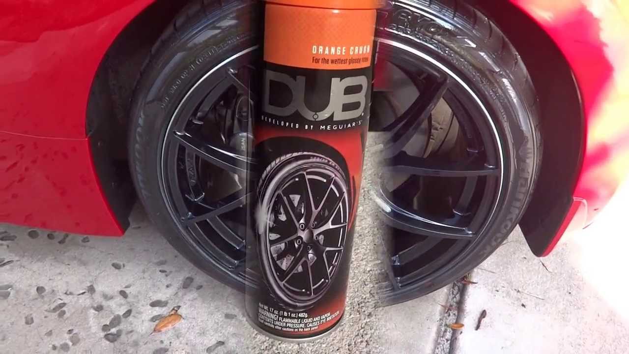 DUB Tire Shine review and test results before and after on my Nissan 370z.