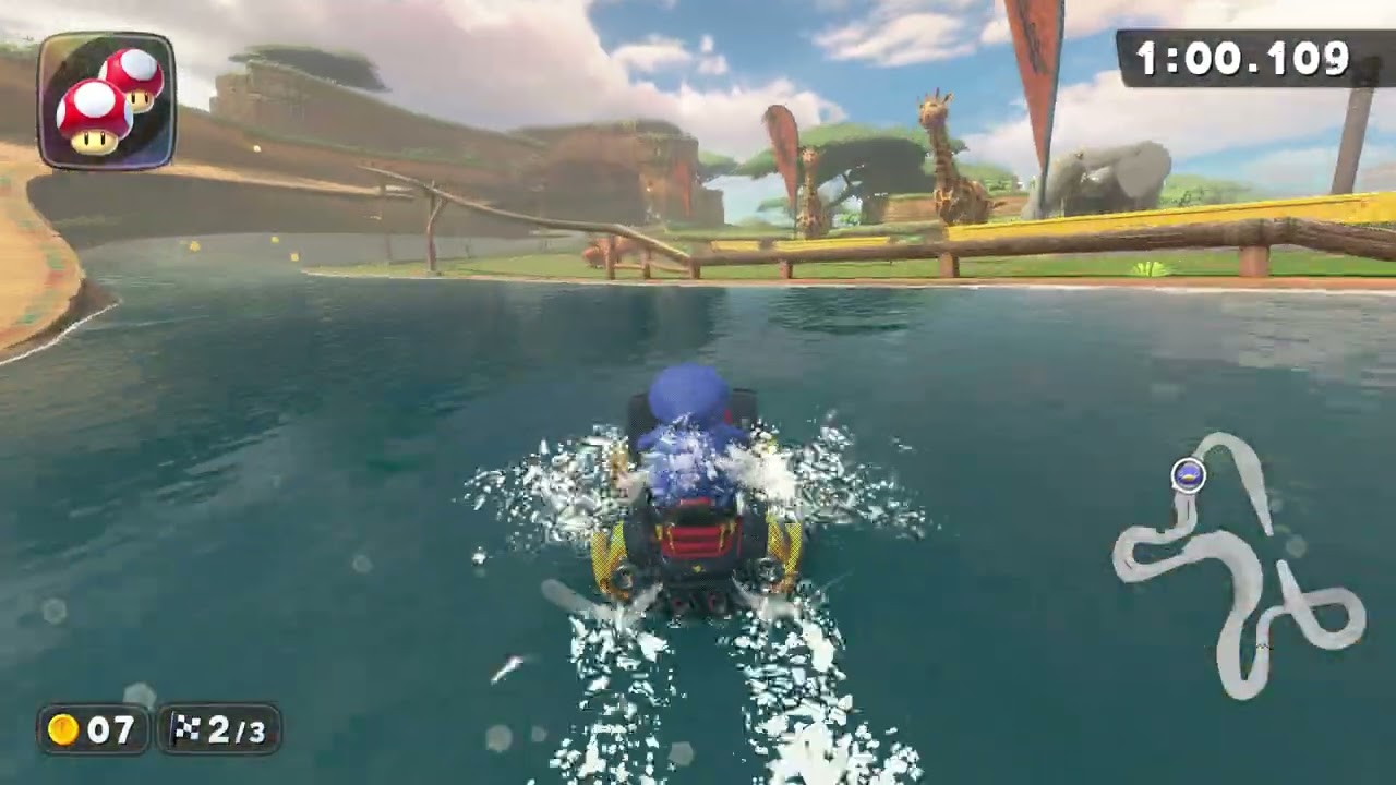 Faraway Oasis - 1:55.318 - James 🇬🇧 (Mario Kart World world record)