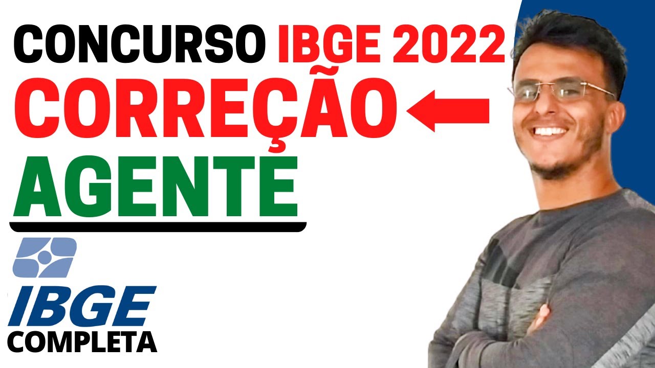 Correção Completa da prova de AGENTE do concurso IBGE 2022 | Resolução Prova Agente FGV !