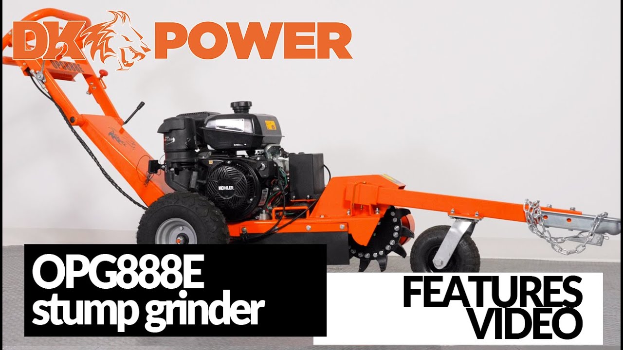 DK2 POWER | OPG888E 14-Inch 14 HP Stump Grinder with Electric Start | Features