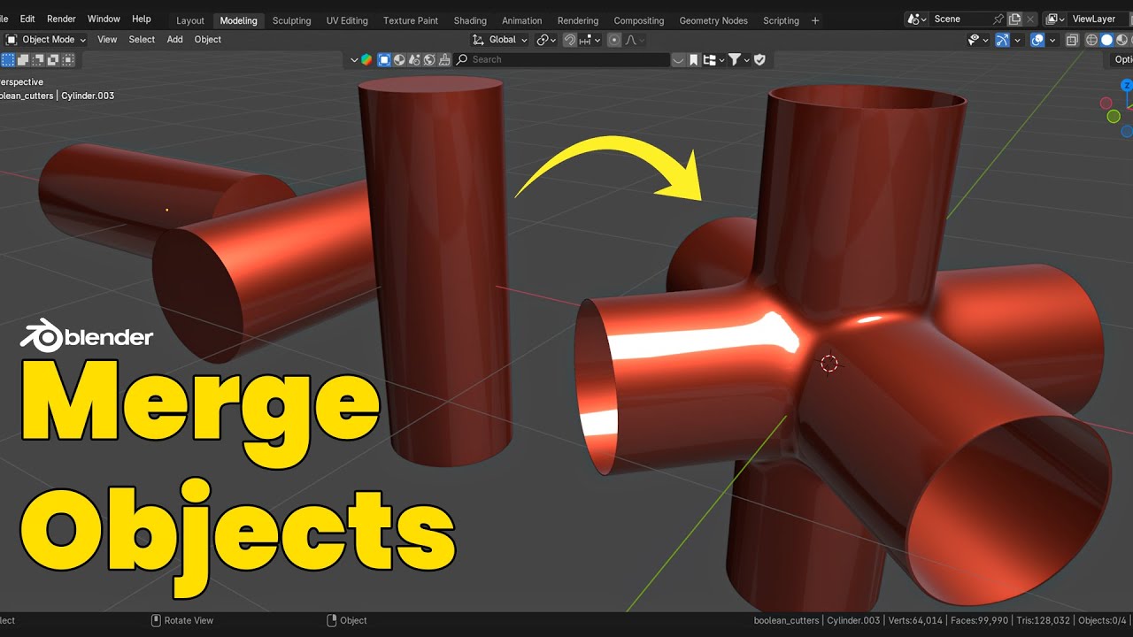 Как комбинировать объекты в Blender как профессионал 2025