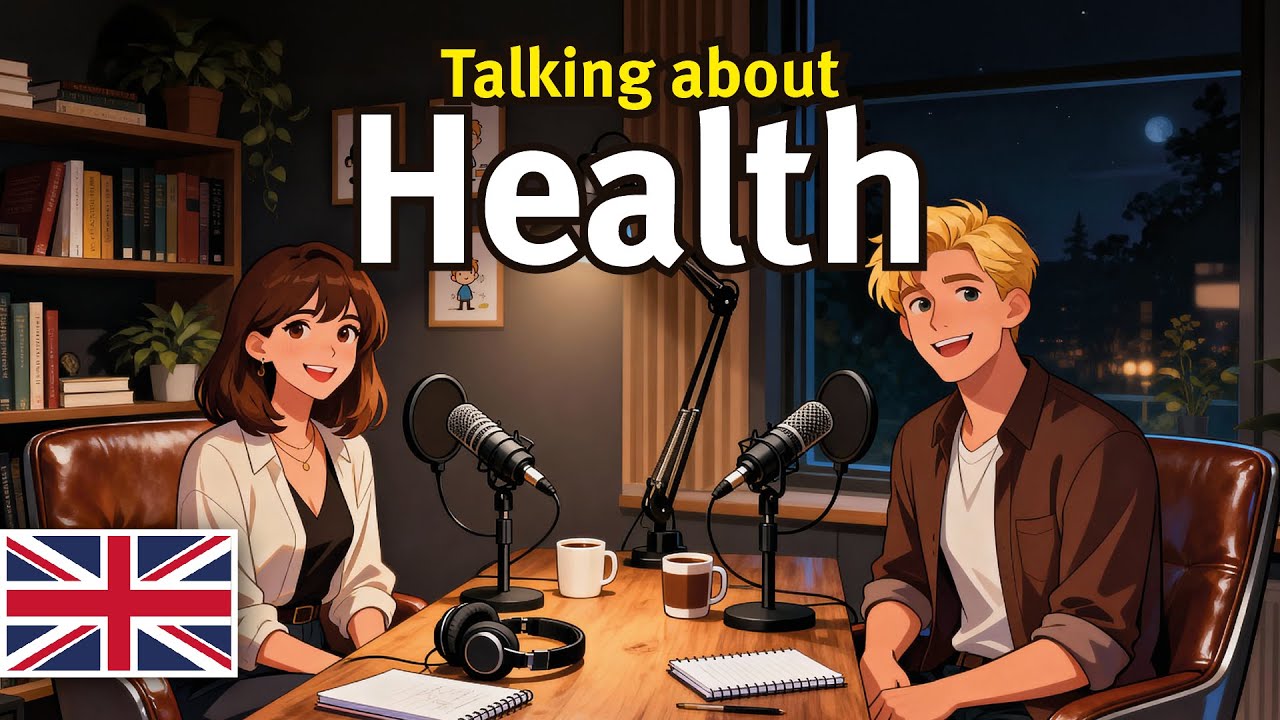 Learn English for Health 🩺 Easy Beginner Podcast with Useful Phrases & Real Dialogues
