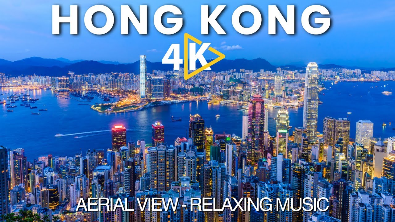 Гонконг 🇭🇰 Вид с дрона в разрешении 4K под