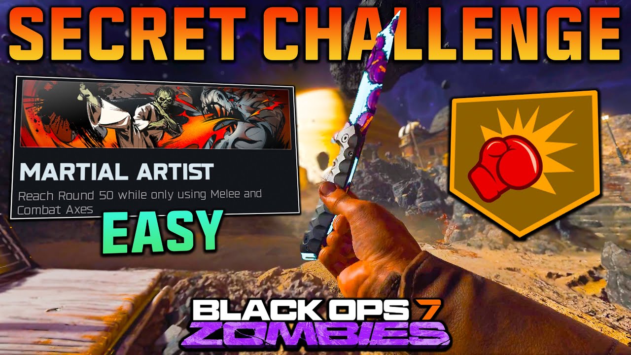 This SECRET CHALLENGE Is EASY In BO7 Zombies! ( ROUND 50+ Melee Only )
