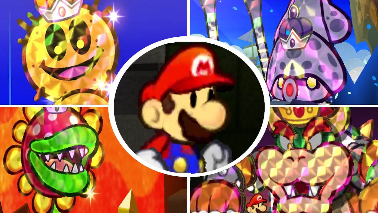 Paper Mario Sticker Star - All Bosses