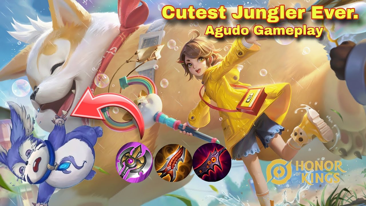 HOK: DOMINATE THE JUNGLE WITH THE CUTEST JUNGLER| AGUDO GAMEPLAY| BUILD AND ARCANA| HONOR OF KINGS 