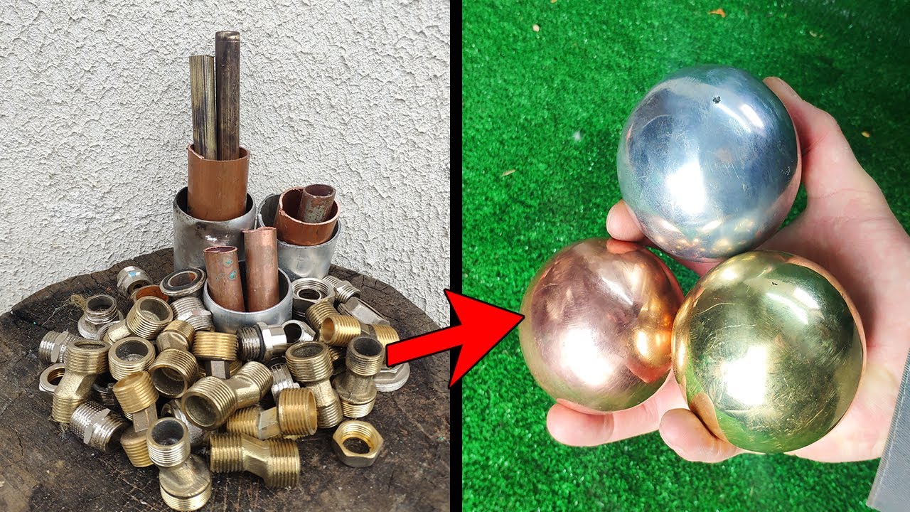 Pipe melt down -Trash to treasure . Casting balls