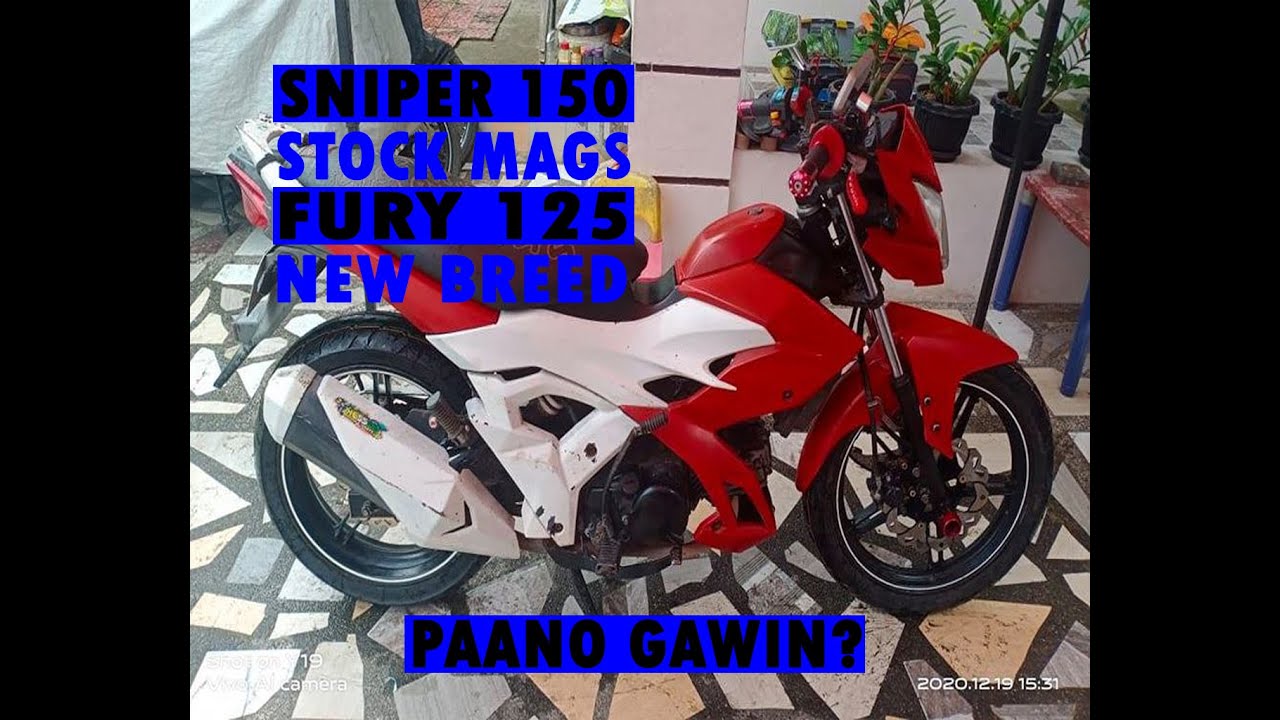 How to Install Sniper 150 Stock Mags to Athlete / Fury 125 New Breed with Stock Brake Pedal