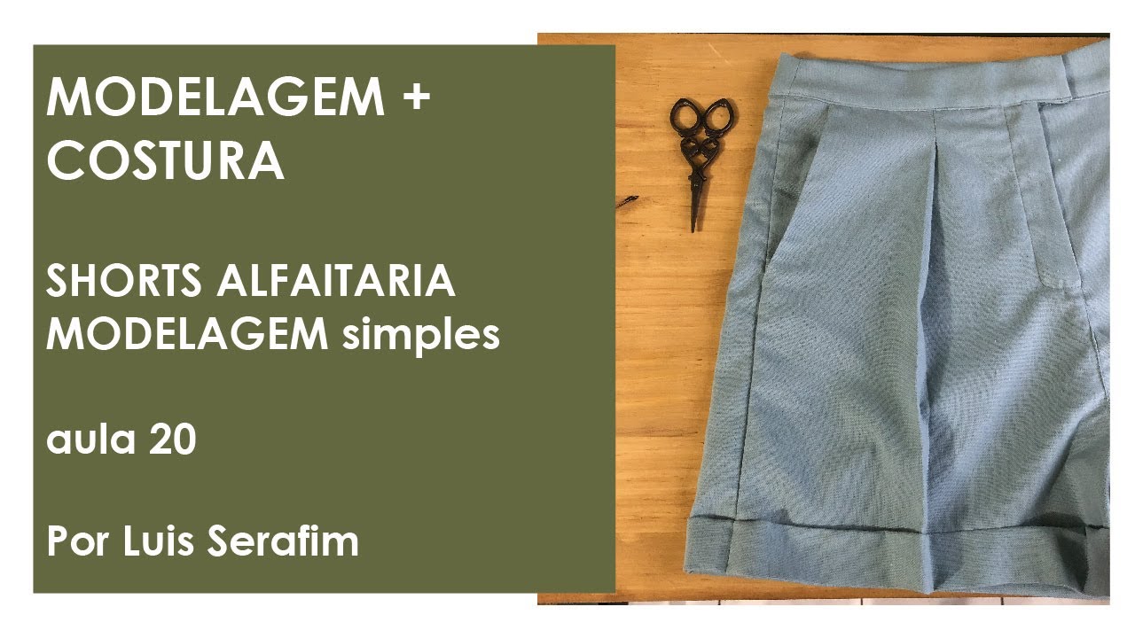 Shorts alfaiataria com modelagem muito SIMPLES.