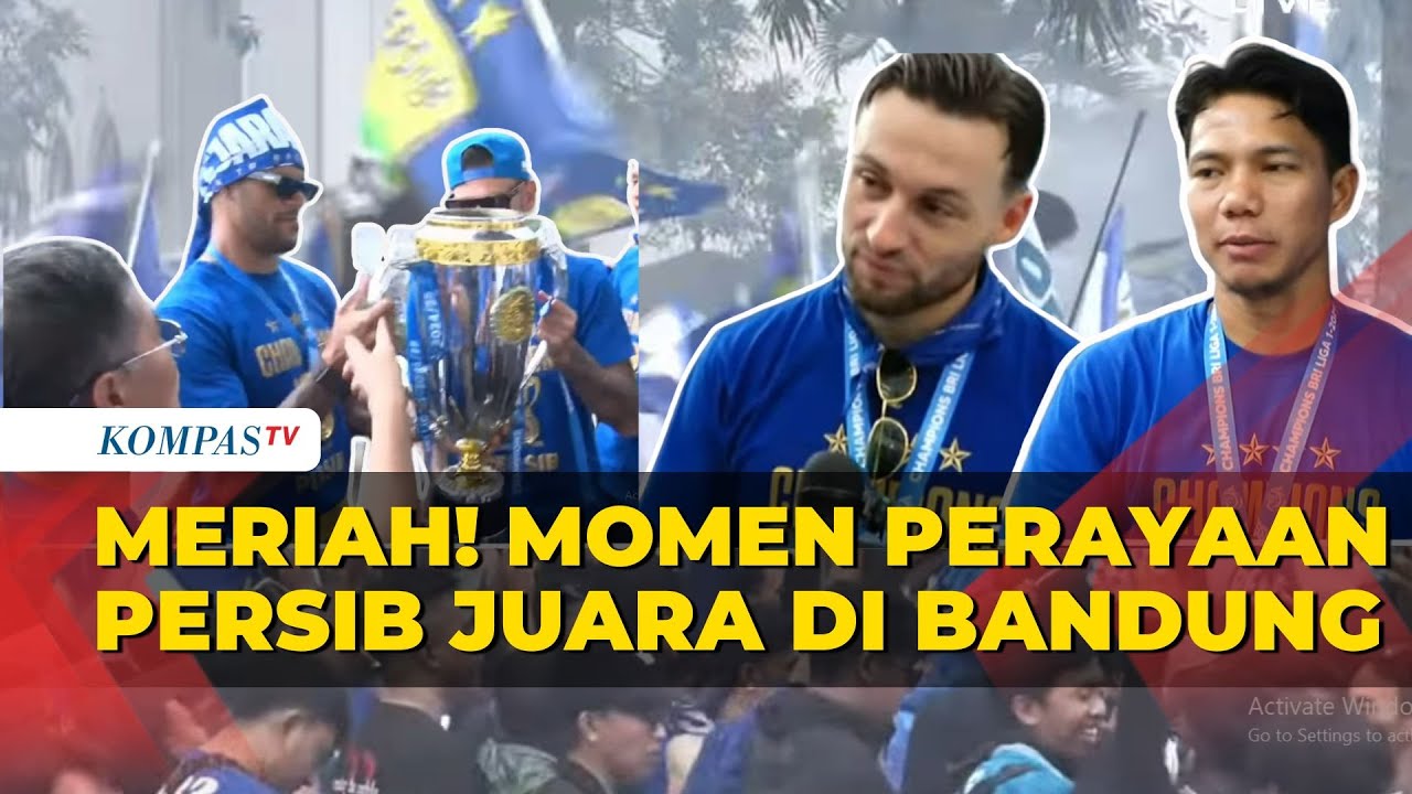 [FULL] Pecah! Puncak Perayaan Persib Juara Liga 1 di Gedung Sate Bandung, Bobotoh Tumpah Ruah