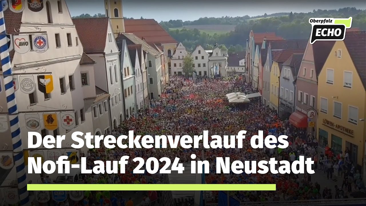 Die Strecke des Nofi-Lauf 2024 in Neustadt an der Waldnaab - 12. Nordoberpfälzer Firmenlauf