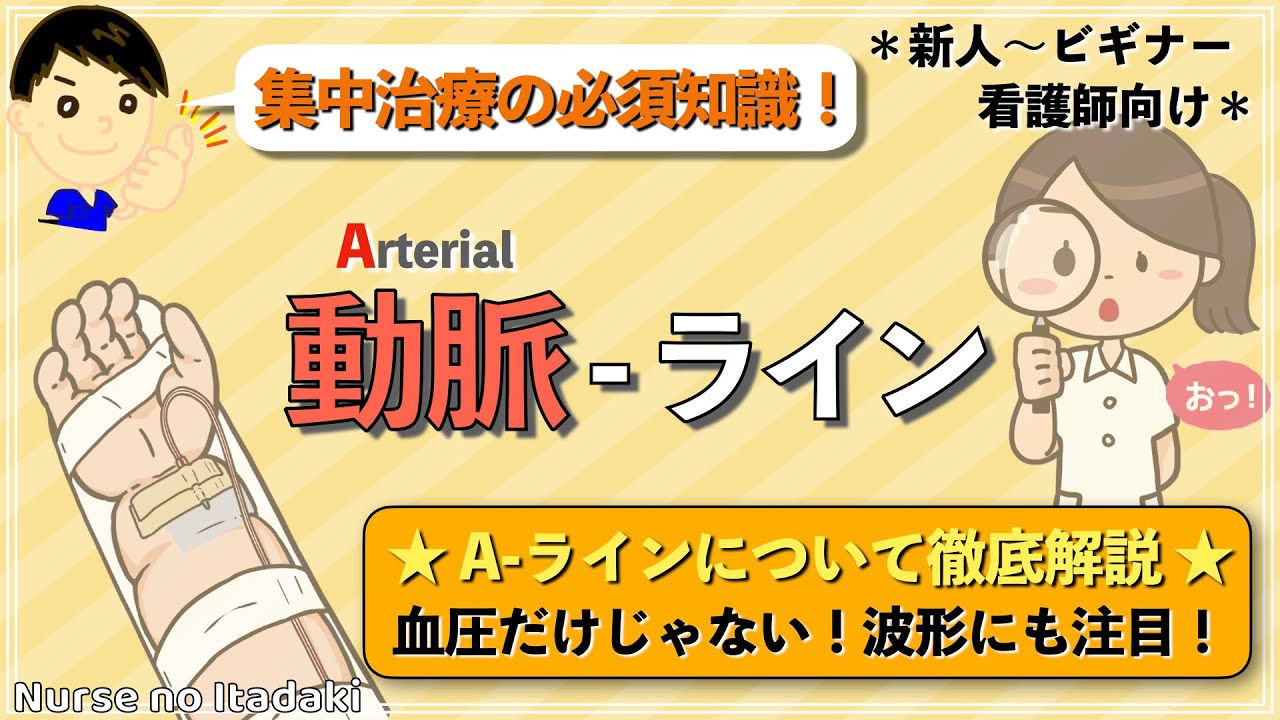 【Aライン徹底解説！】圧波形にも注目して見てみよう！
