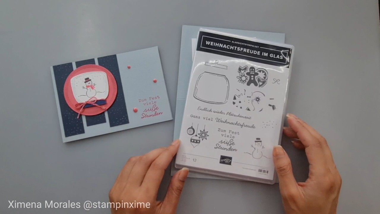 Gratis Stampin' Up! Workshop Juli - Teil 3 | ☃️Schneekugel mit Weihnachtsfreude im Glas & InColors 