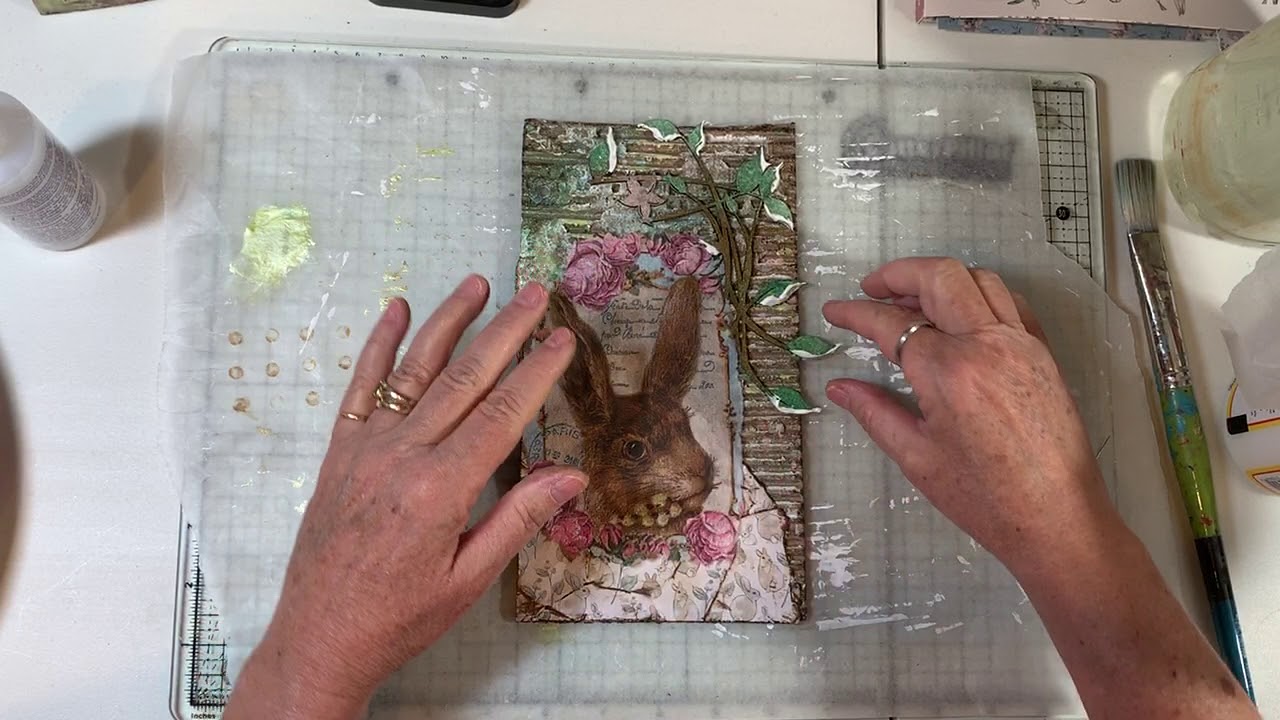 Mixed Media Cardboard Cover Continued!