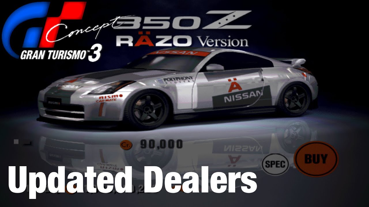 Gran Turismo 3: Concept - Updated Car Dealership Showcase