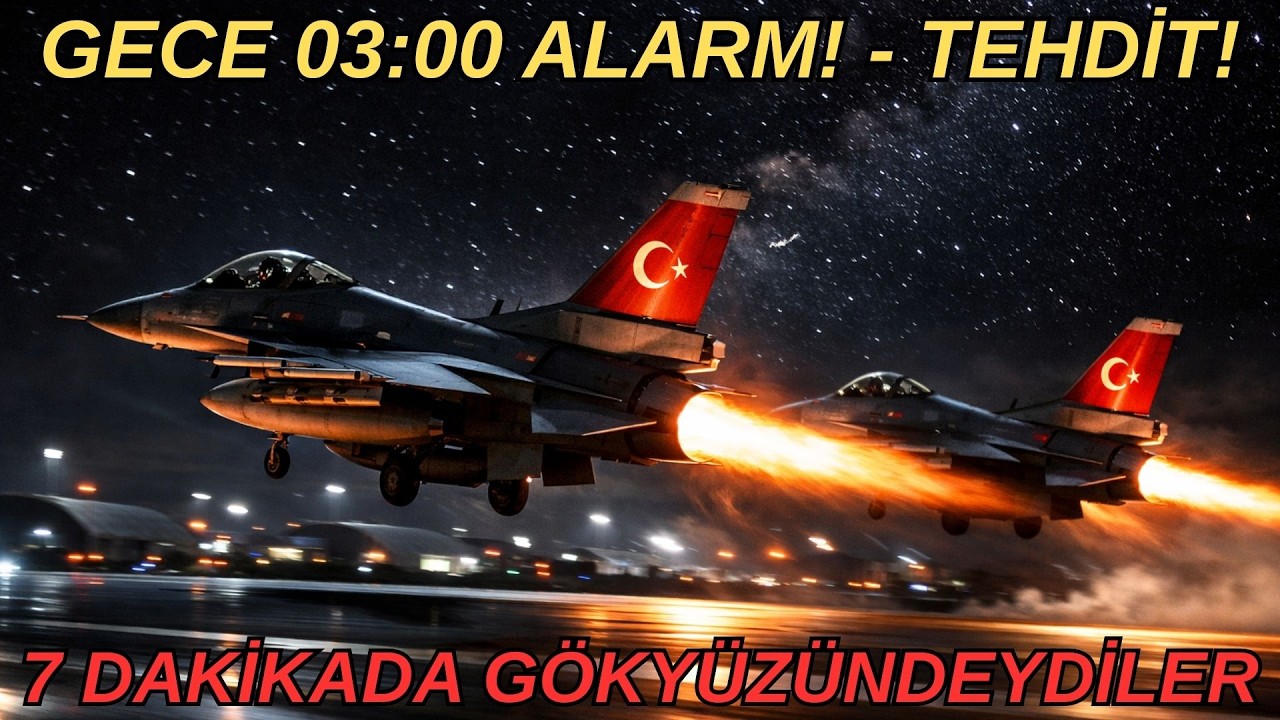Uykudan Uyandılar, 7 Dakikada Havalandılar! Türk Pilotların İnanılmaz Müdahalesi