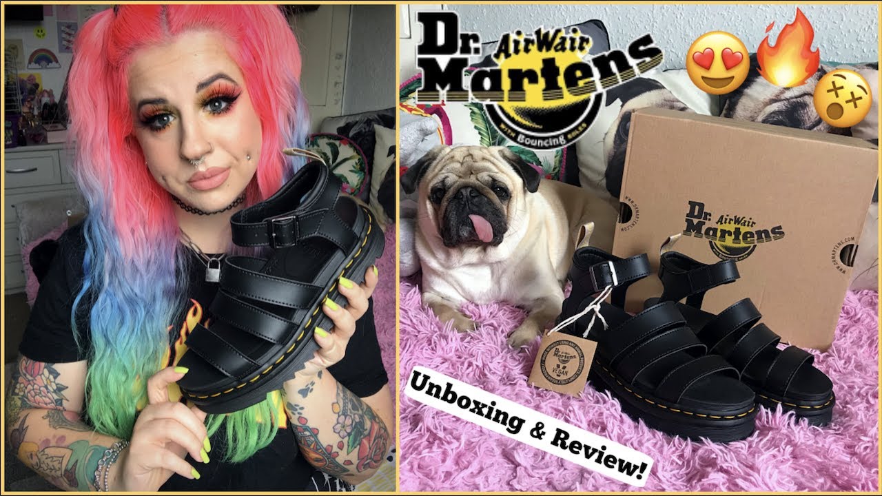 DR. MARTENS VEGAN BLAIRE SANDALS! | UNBOXING & REVIEW! 🔥😍