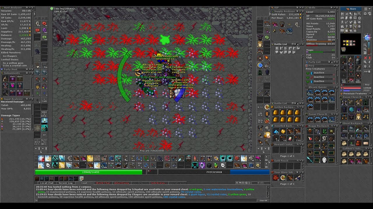 BOSS CHAGORZ , Rotten Blood Quest , RP 1000+ , - Tibia