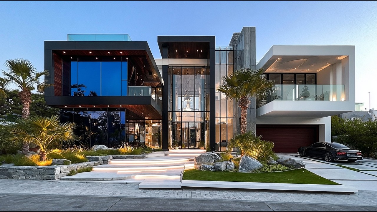 An architectural masterpiece where geometric volumes interact like sculptural art pieces