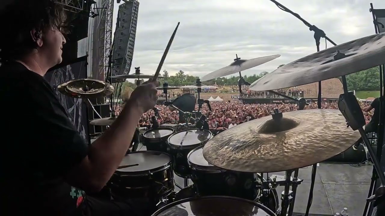 Benighted - Implore the Negative // Live drumcam by Siebe Hermans