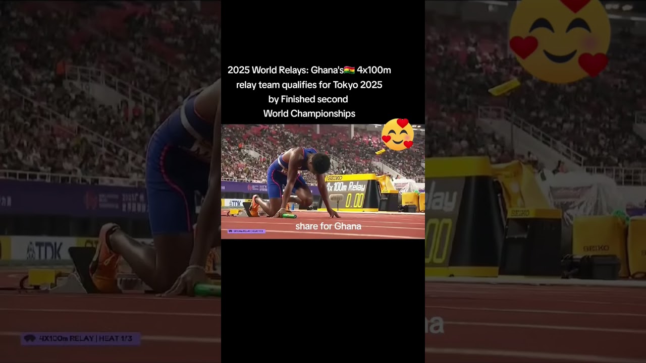 2025 World Relays: Ghana's 4x100m relay team qualifies for Tokyo 2025635World Championships
