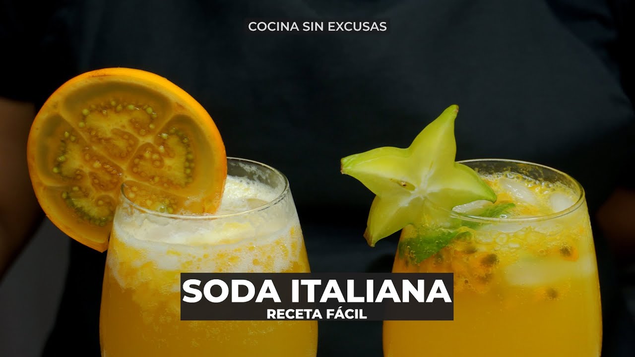 Como hacer Soda Italiana de Maracuyá y Lulo