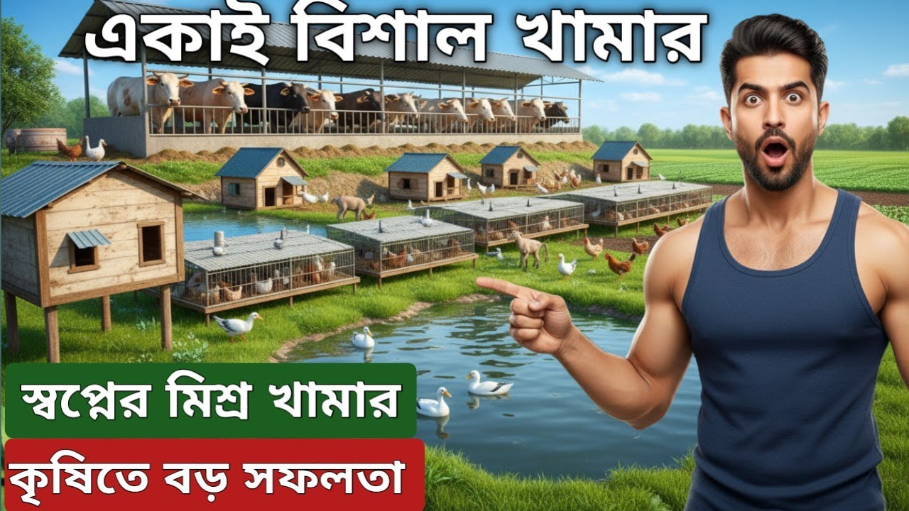অবিশ্বাস্য কৃষি সাম্রাজ্য | ছাগল গরু মাছ মুরগি একসাথে লাভের মডেল